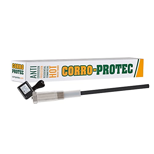 One-Day Sale: Up to 80% Off Corro-Protec™ Powered Anode Rod for Water Heater, 20-Year Warranty, Eliminates Rotten Egg/Sulfur Smell within 24 hours, Stops Corrosion and Reduces Limescale, Electrical Anode Rod Made of Titanium