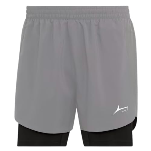 Image of PROSHARX 2 in 1 Active Dual Shorts with Inner Tights Layer | Men's Double Layer Short for Running, Gym & Sports