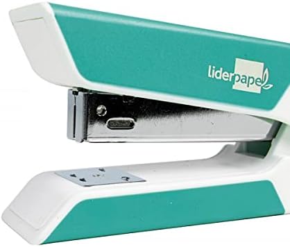 Liderpapel Stapler with Gift of Extra Staples and Box of 1000 Staples 26/6 Capacity 20H Turquoise