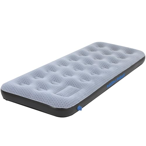 High Peak 40023 Cama Hinchable, Talla única, Gris/Azul/Negro, 185 x 74 x 20 cm