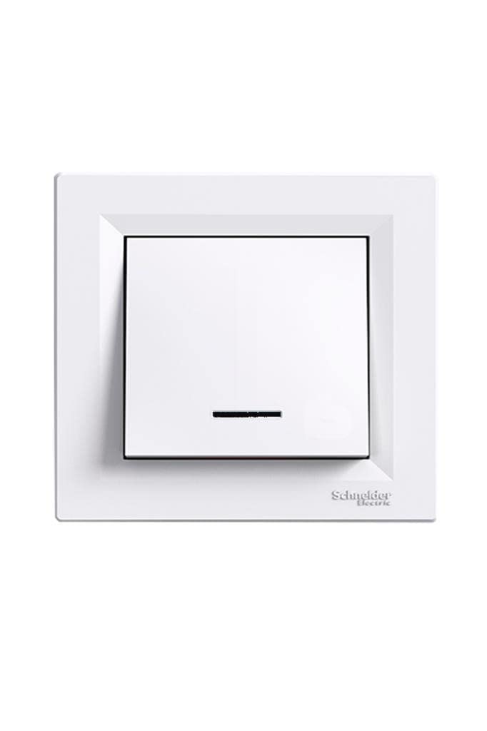 Schneider Electric ASFORA IŞIKLI LIGHT BEYAZ ÇERÇEVESİZ 3606480986963