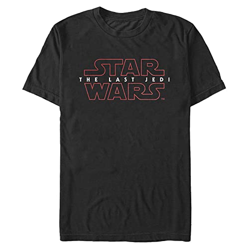 T-Shirt Star Wars Dernier Jedi Noir 3XL pour Homme en Coton Coupe Confortable