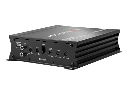 Car Audio Amplifier ZE500.1 1000W Monoblock Class D MOSFET Subwoofer Audio, 1-4 Ohm Stable, Low Pass Crossover, Mosfet Power Supply, Stereo by AUDIOZERONE - Used condition - Image 2