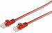 Produktbild RJ45 Patchkabel CAT 7 Rohkabel U/UTP, rot, 0,5 m