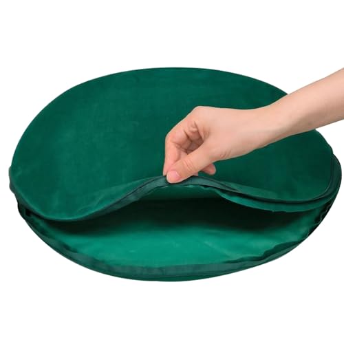 HYGPP Round Throw Pillow Cover for Bed/Couch/Bedroom 16/20/24”- Decorative Pillow Case Chenille Cushion Covers Invisible Zipper Pillowcase Protector Cases(S1,16in/40cm)