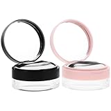 Poudrier de voyage : comprend une houppette et un miroir à l'intérieur. le récipient vide est pratique pour une utilisation