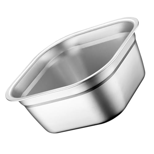 LALADEFIEE Bassine Cuisine Inox Acier Inoxydable Cuvette Polyvalente Anti-dérapante pour Lavage Légumes Préparation et Service Buffet