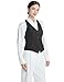 CFRTMTBB Vest for Women Fashion Crop Vest Tops Womens Waistcoats Racerback V Neck Button Up Slim Fitted Suit Vests(Black,S)