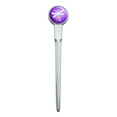 Graphics and More Purple Dragonfly Dragonflies Classic Metal Envelope Letter Opener