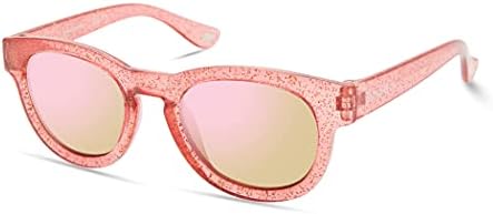 Skechers Girls' SEA9083 Round Sunglasses, Pink, 43mm