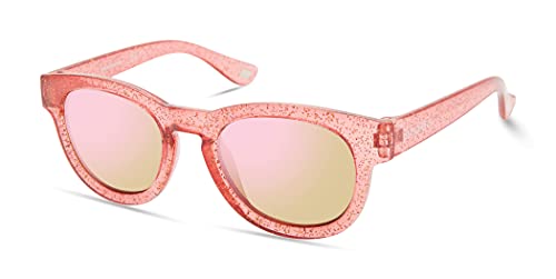 Skechers Girls' SEA9083 Round Sunglasses, Pink, 43mm