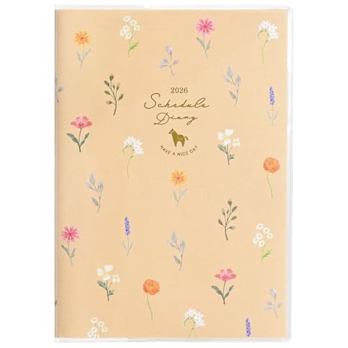 Amazon.co.jp: クツワ 手帳 カラーインデックス手帳 2026年 B6