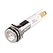 H08F-24W, High Intensity LED Indicator, 8mm Panel Hole, Flat Head Type, White, 24V DC