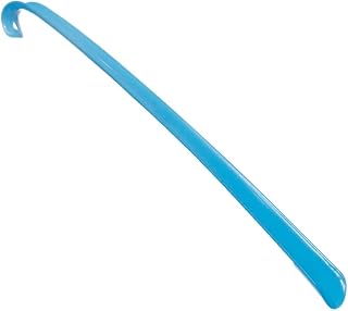 Plastic Shoehorn With Long Handle - Baby Blue
