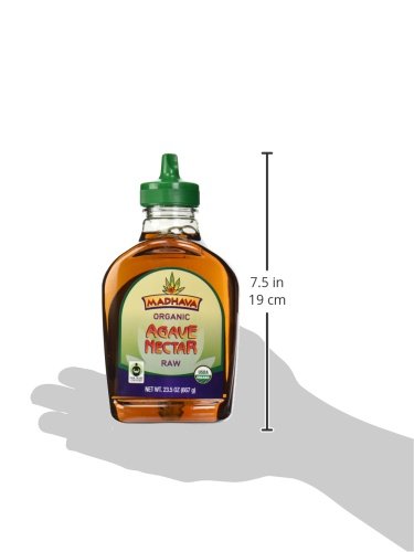 image for Madhava Raw Agave Nectar 23.5 oz, Brown, 1.46 Pound (Pack of 1)