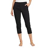 Eddie Bauer Women's Horizon High-Rise Cropped Pants, Black, 12