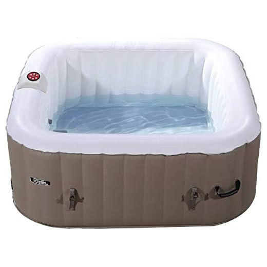 Spa Hinchable - Monac En Pvc - 4 Personas - Topo/Crema