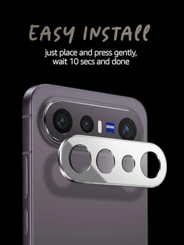 Image of FabeKee Camera Lens Protectors for Vivo X300 FE Tough HD Individual Aluminum Alloy Lens Ring Cover, Scratch Resistant, Full Lens Cover| silver