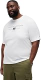 Tommy Hilfiger Camiseta BT-Brand Love Mono Stack tee-B MW0MW44053 S/S para Hombre, Color Blanco, Talla 4XL