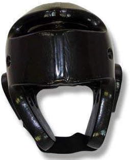 Playwell Martial Arts Dipped Foam Head Guard - Black (Single Layer)