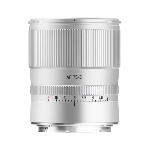TTARTISAN AF 75 mm F2 Argento Obiettivo Fotocamera Messa a Fuoco Automatico Full Frame Obiettivo Ritratto (per Nikon Z)