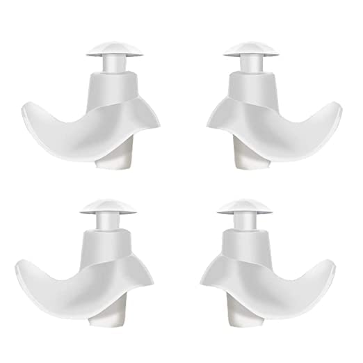 Silicone Earplugs for Swimming Bathing and Sleeping, Professional Noise Reduction Reusable Silicone Swim Earplugs for Adult Swimmers Children Diving (Pack of 2) (Grey)-image-6