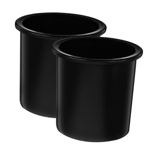 iplusmile 2 Piezas Posavasos de Acero Inoxidable Soporte de Copa para el reposabrazos de sofá portavasos para Asiento de Carro Reemplazo del portavasos del sofá el plastico Negro