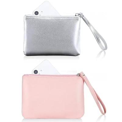 2 Pack Small Zipper Pouch Mini Makeup Bag for P...