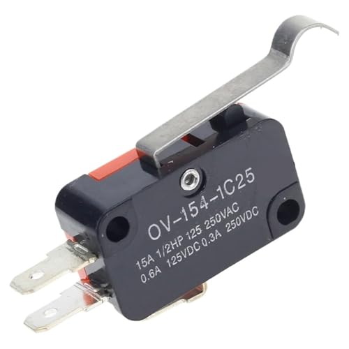 Pulsador V-154-1C25 para evitar arcos eléctricos y fallos de contacto en 15A