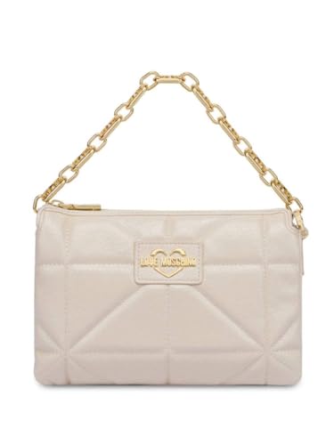 Love Moschino, BORSA A SPALLA Donna, Avorio, Taglia unica