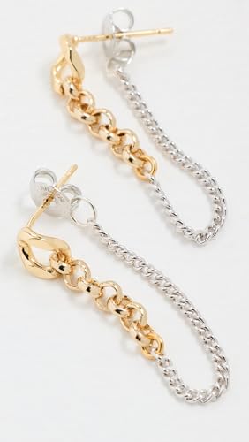 SHASHI Women's Kelly Two Tone Chain Earrings3