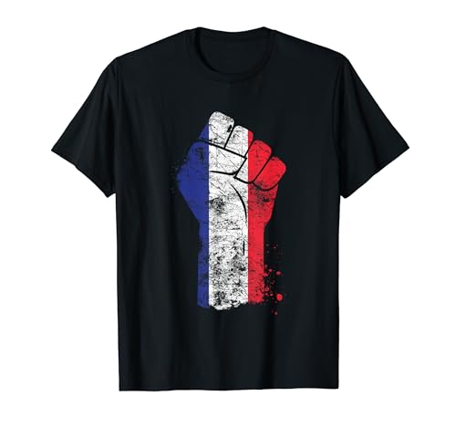 Igualdad Vintage Francia Bandera Camiseta