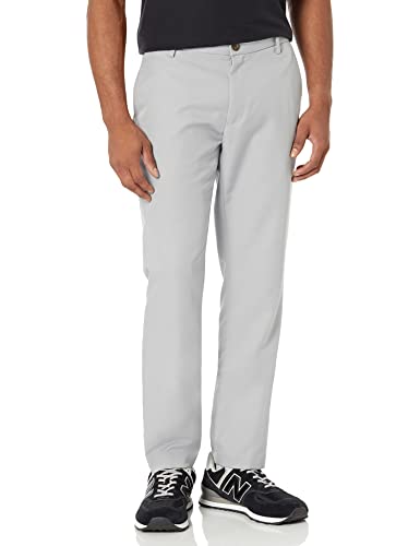 Essentials Men's Slim-Fit Flat-Front Dress Pants #TOP6