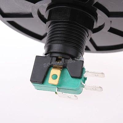 Bouton poussoir circulaire rouge 80mm pour borne arcade Switch