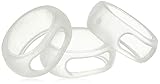 RingSkin Clear Silicone Ring Protector for Working Out and Other Activities (3-Pack with Protective Case)