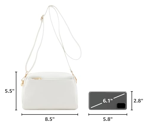 Image of FashionPuzzle Triple Zip Small Crossbody Bag