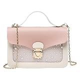 Small Unicorn Crossbody Bag Little Girls Shoulder Bag Cute Handbag Purse Chain Messenger Bag for Teens (Crossbody Bag for Pink 2)