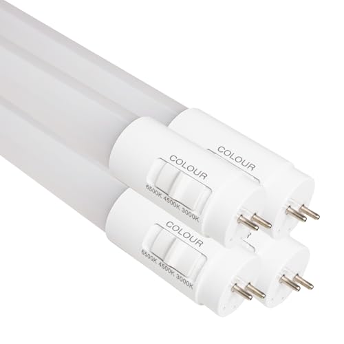 LED ATOMANT Pack 4x Tubo LED Tipo A+B 60cm 9W, CCT (Selector de Color Blanco Calido, Neutro y Frio), 1100 Lumenes, Plug & Play, T8 Standard