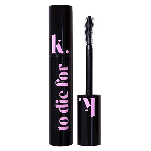 KRASH KOSMETICS Máscara de Pestañas To Die For CARBON BLACK Maquillaje + Tratamiento - Sin Grumos - Estimula el Crecimiento - Rizo Ultra Fijo - Volumen y Longitud - Cepillo Flexible - Vegano