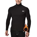 MEETYOO Camiseta Interior térmica para Hombre Cami...: Elasticidad 4D & Equilibrio Muscular:La camiseta térmica para hombre está fabricada con un tejido 4 veces estirado y ofrece una excelente comodidad y una gama completa de movimientos para estirar los músculos. La camiseta térmica de manga larga para ...