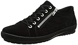 Echtes Leder Legero Damen Tanaro Sneaker, Schwarz (Black 00), 39 EU