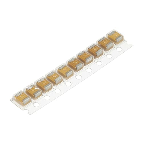 Image of sourcing map 10 Pcs 10uF Tantalum Capacitor, 16V Tantalum Electrolytic Capacitor Patch Replacement Kit for Game Stick Electronic Smart Device DIY Circuit