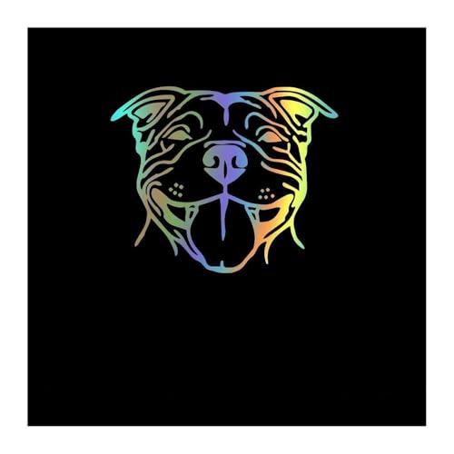 Autocollant de voiture Bulldog étanche et réfléchissant qui résiste aux intempéries sur vitre