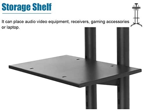 Soporte universal móvil para TV con ruedas 32-65 pulgadas miniatura 2