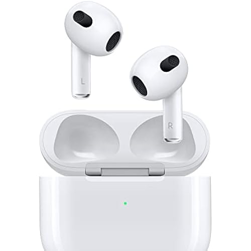 Apple AirPods with Lightning Charging Case (3rd Generation) White (Renewed Premium)