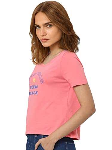 Image of VERO MODA Women's Cotton Regular Fit T-Shirt