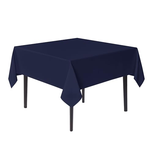 Image of sancua Small Square Tablecloths, Navy Blue Table Cloth, 36x36 Inch