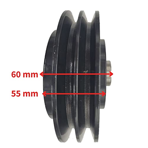 Spertek Heavy-Duty 3/4 (0.75") (19mm) Universal Pulley Centrifugal Clutch Fits Two A Belts - Upgrade Plate Compactor Performance, Durable Construction Equipment Accessory
