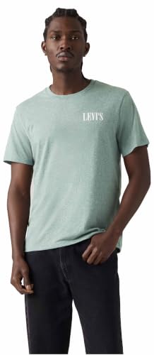 Levi's Graphic Crewneck Tee Ssnl Serif Stormy S – Ansicht 3