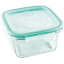 Lock&Lock Bisfree Square Tableware with Leak Proof Locking Lid, 1.6-Cup